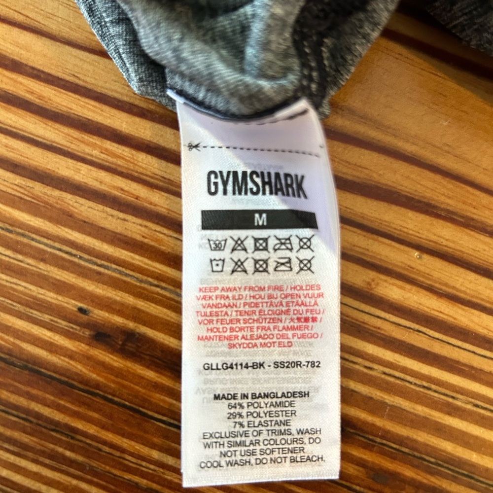 Gymshark Gray Leggings Stretchy Knit Activewear - Picture 4 of 5